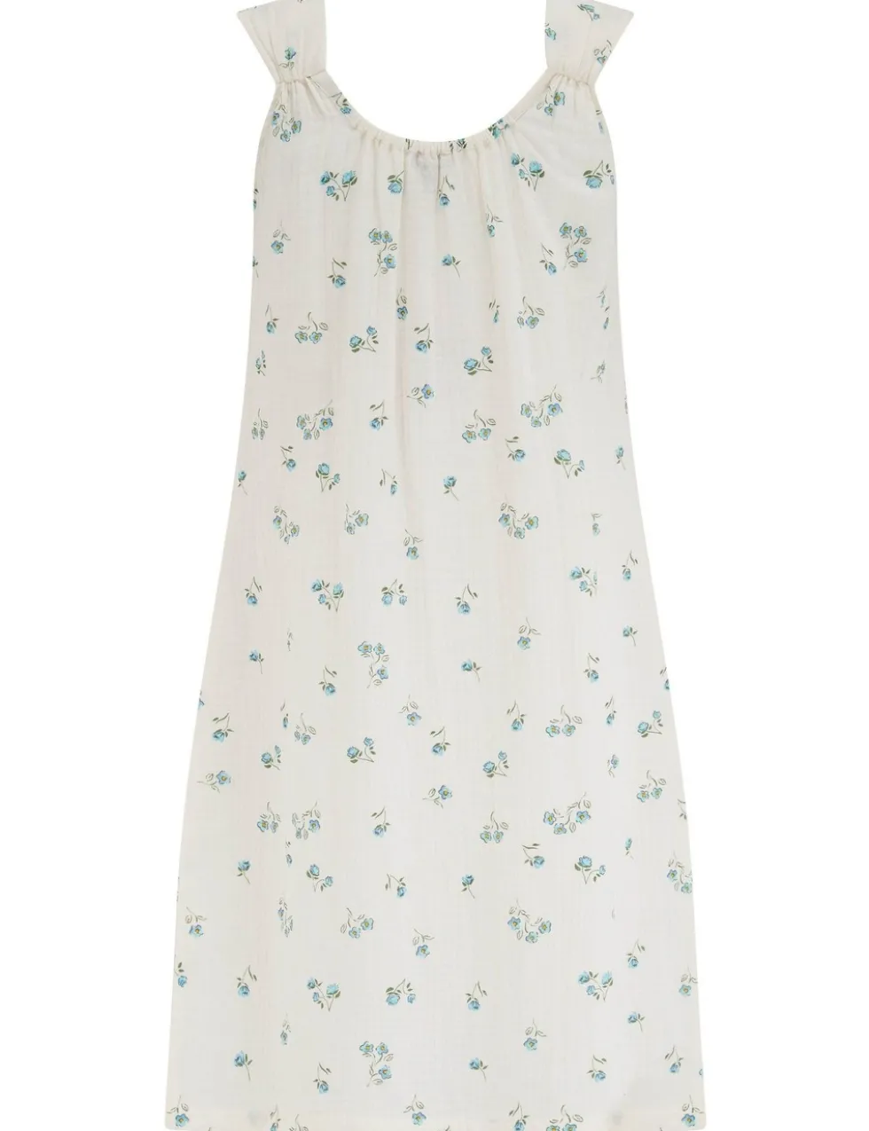 Woven Double Cloth Square Neck Chemise