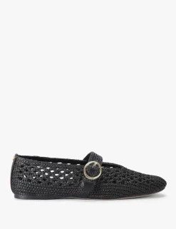 Woven Flat Ballet Pumps