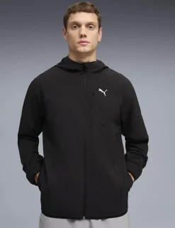 Woven Hooded Sports Jacket with Stretch