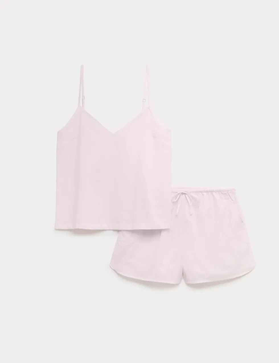 Woven Striped Cami Shortie Pyjama Set