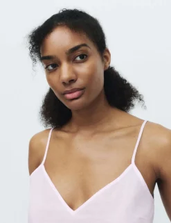 Woven Striped Cami Shortie Pyjama Set