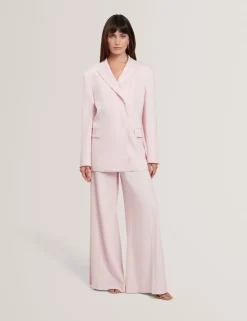 Woven Tailored Wide Leg Trousers