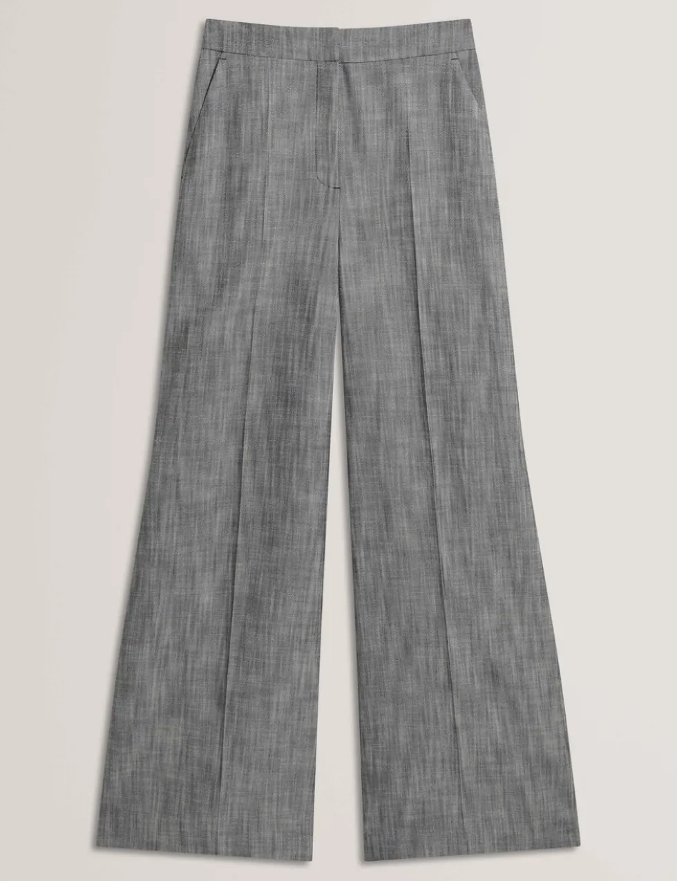 Woven Tailored Wide Leg Trousers