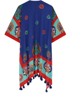 Woven Tassel Kimono