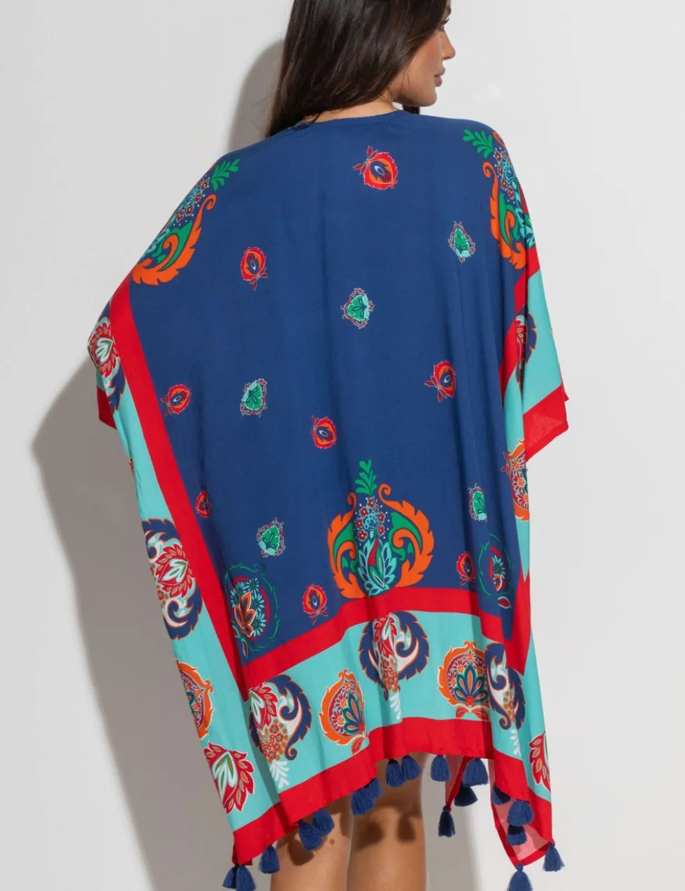 Woven Tassel Kimono