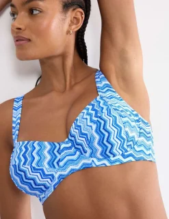 Zig Zag Ruched Bikini Bottoms