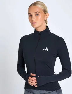 Zip Up Fitted Running Jacket