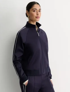 Zip Up Funnel Neck Sports Jacket