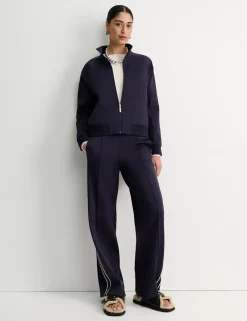 Zip Up Funnel Neck Sports Jacket