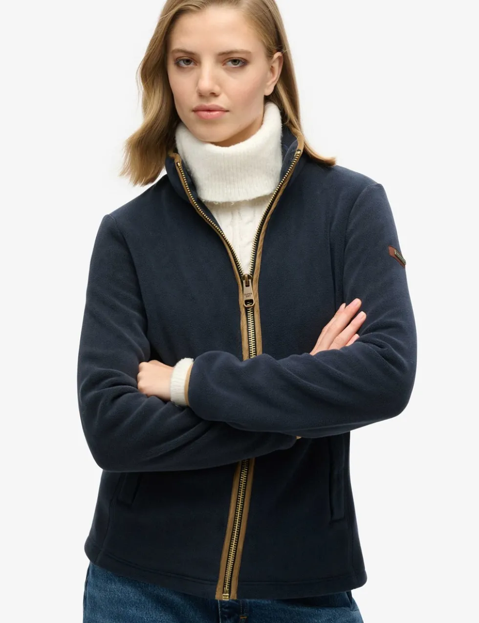 Zip Up Slim Fleece Jacket
