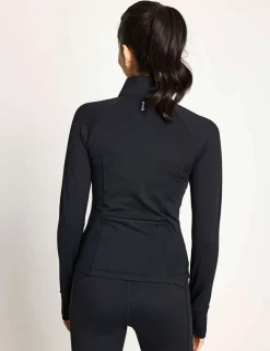 Zuri Funnel Neck Zip Up Top