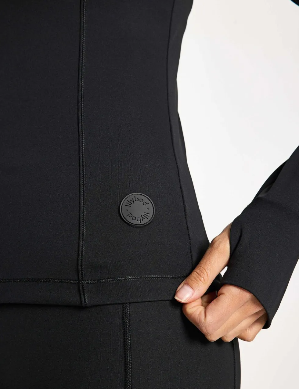 Zuri Funnel Neck Zip Up Top